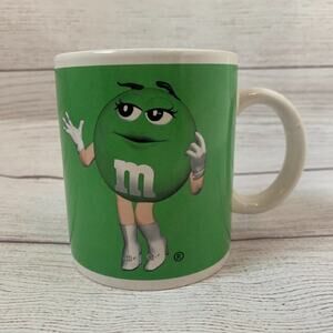 Green M&M Coffee Mug Collectible Mars Cup by Cyrk, Inc. Tea Hot Chocolate